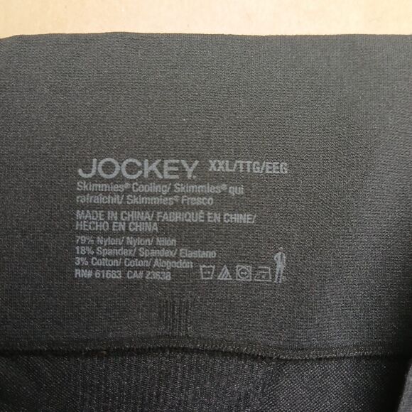 Jockey Cooling Skimmies Slipshort Smoothing Shorts Black Size 2XL Shapewear - Picture 3 of 5